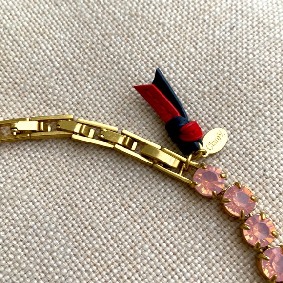 Clare V Gold and Pink Beaded Necklace - Picture 3 of 6